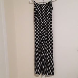 Black and white mix ray jumpsuit